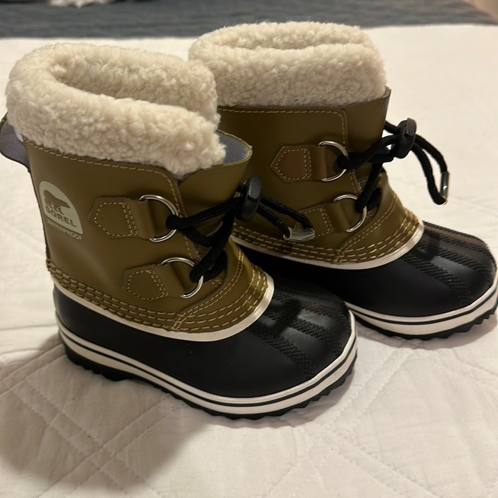 SOREL waterproof toddler boots.
